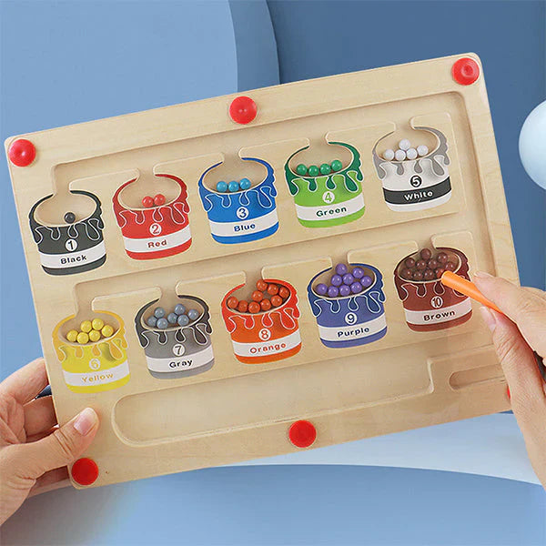 ! Woods™ Magnetisch Sorteerbord – Educatief Doolhofspel voor Kinderen