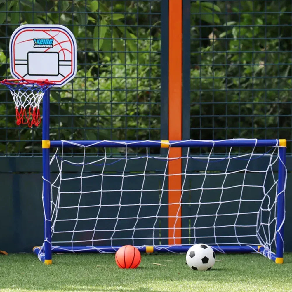 8 Kids Ball Games - Dubbel Speelplezier - Voetbal & Basketbal Speelgoed Set